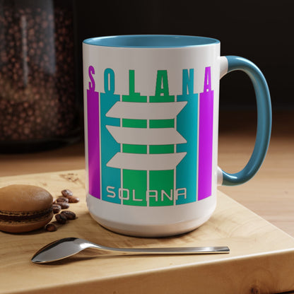Solana (SOL) Accent Mug by cypherpunkgear – cypherpunkgear.com | Cypherpunk Merch