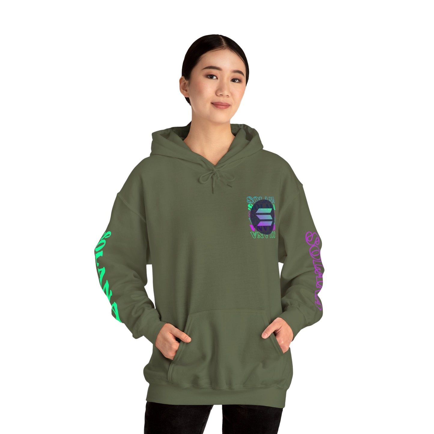 Solana (SOL) Freedom Hoodie Unisex Heavy Blend™ Hooded Sweatshirt by cypherpunkgear – cypherpunkgear.com | Cypherpunk Merch