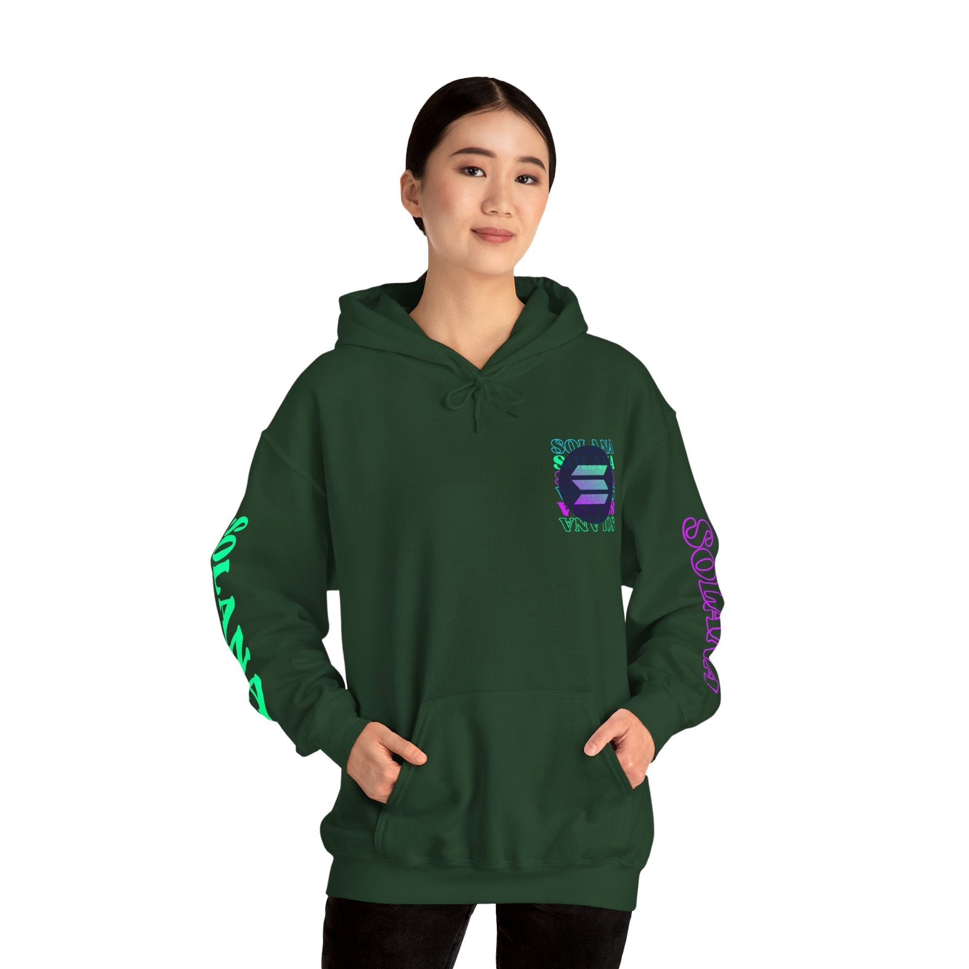 Solana (SOL) Freedom Hoodie Unisex Heavy Blend™ Hooded Sweatshirt by cypherpunkgear – cypherpunkgear.com | Cypherpunk Merch