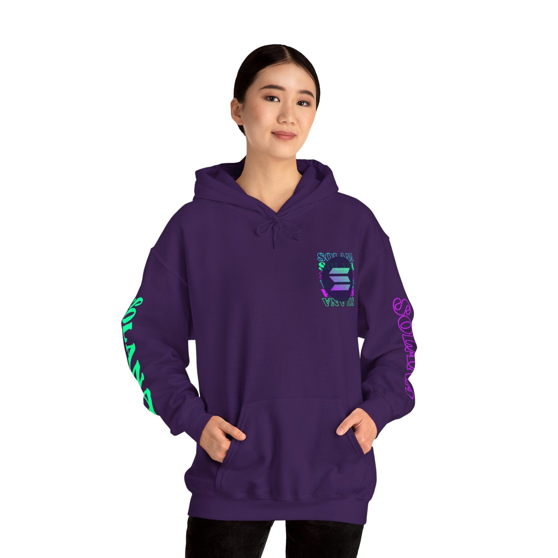 Solana (SOL) Freedom Hoodie Unisex Heavy Blend™ Hooded Sweatshirt by cypherpunkgear – cypherpunkgear.com | Cypherpunk Merch