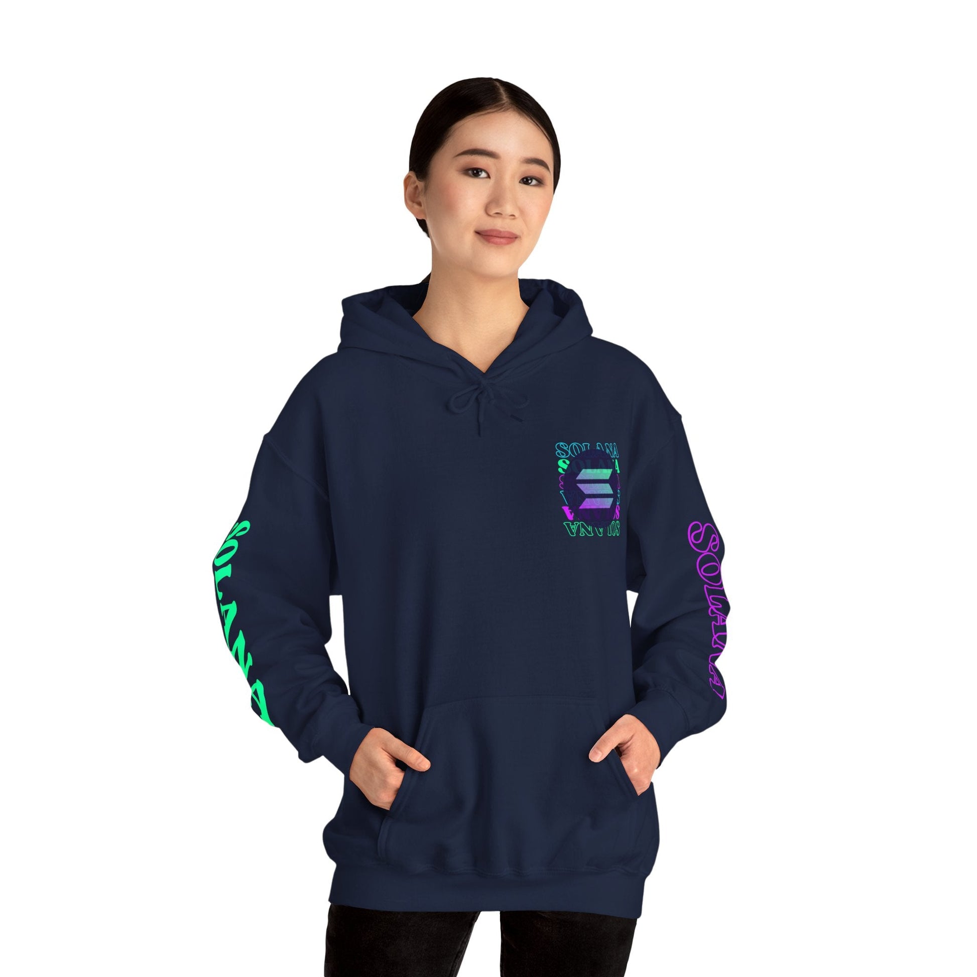 Solana (SOL) Freedom Hoodie Unisex Heavy Blend™ Hooded Sweatshirt by cypherpunkgear – cypherpunkgear.com | Cypherpunk Merch