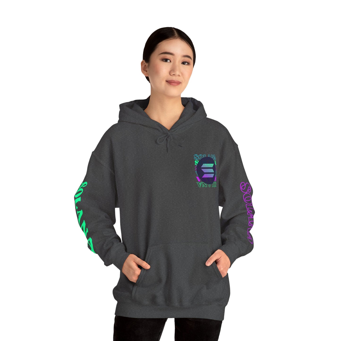 Solana (SOL) Freedom Hoodie Unisex Heavy Blend™ Hooded Sweatshirt by cypherpunkgear – cypherpunkgear.com | Cypherpunk Merch