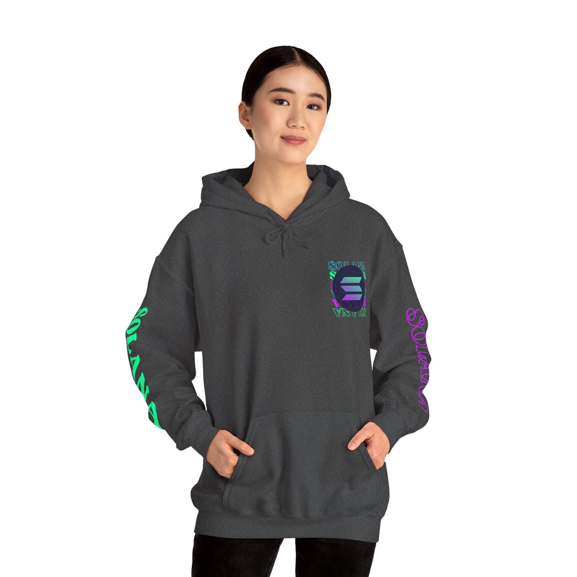 Solana (SOL) Freedom Hoodie Unisex Heavy Blend™ Hooded Sweatshirt by cypherpunkgear – cypherpunkgear.com | Cypherpunk Merch