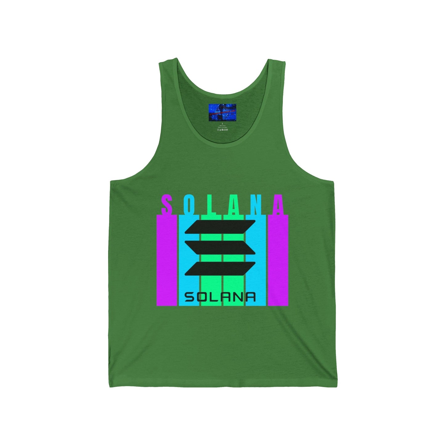 Solana (SOL) Freedom Unisex Jersey Tank Top by cypherpunkgear – cypherpunkgear.com | Cypherpunk Merch