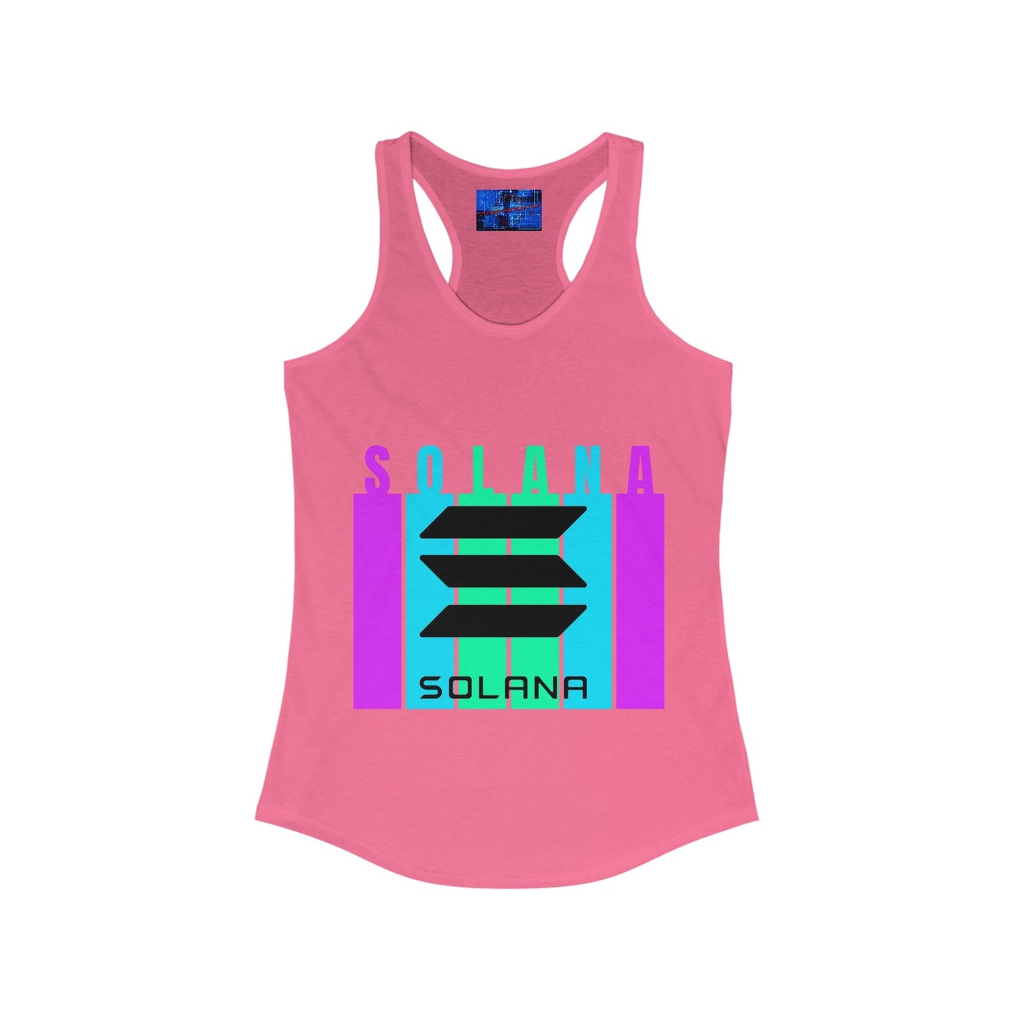 Solana (SOL) Freedom Women's Racerback Tank Top by cypherpunkgear – cypherpunkgear.com | Cypherpunk Merch