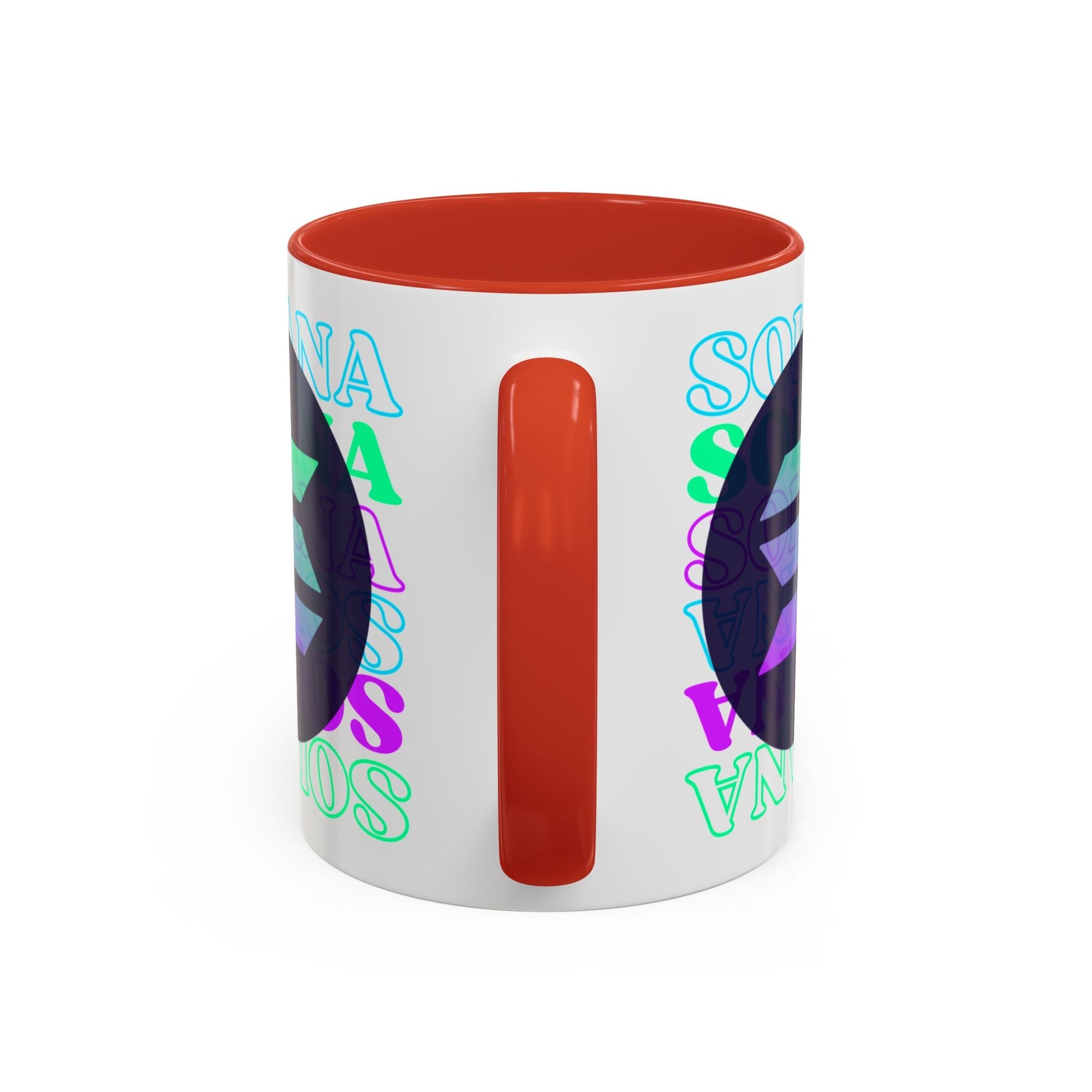 Solana Solana Solana (SOL) Accent Mug by cypherpunkgear – cypherpunkgear.com | Cypherpunk Merch