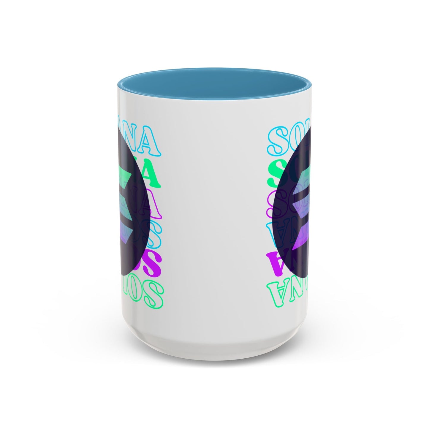 Solana Solana Solana (SOL) Accent Mug by cypherpunkgear – cypherpunkgear.com | Cypherpunk Merch