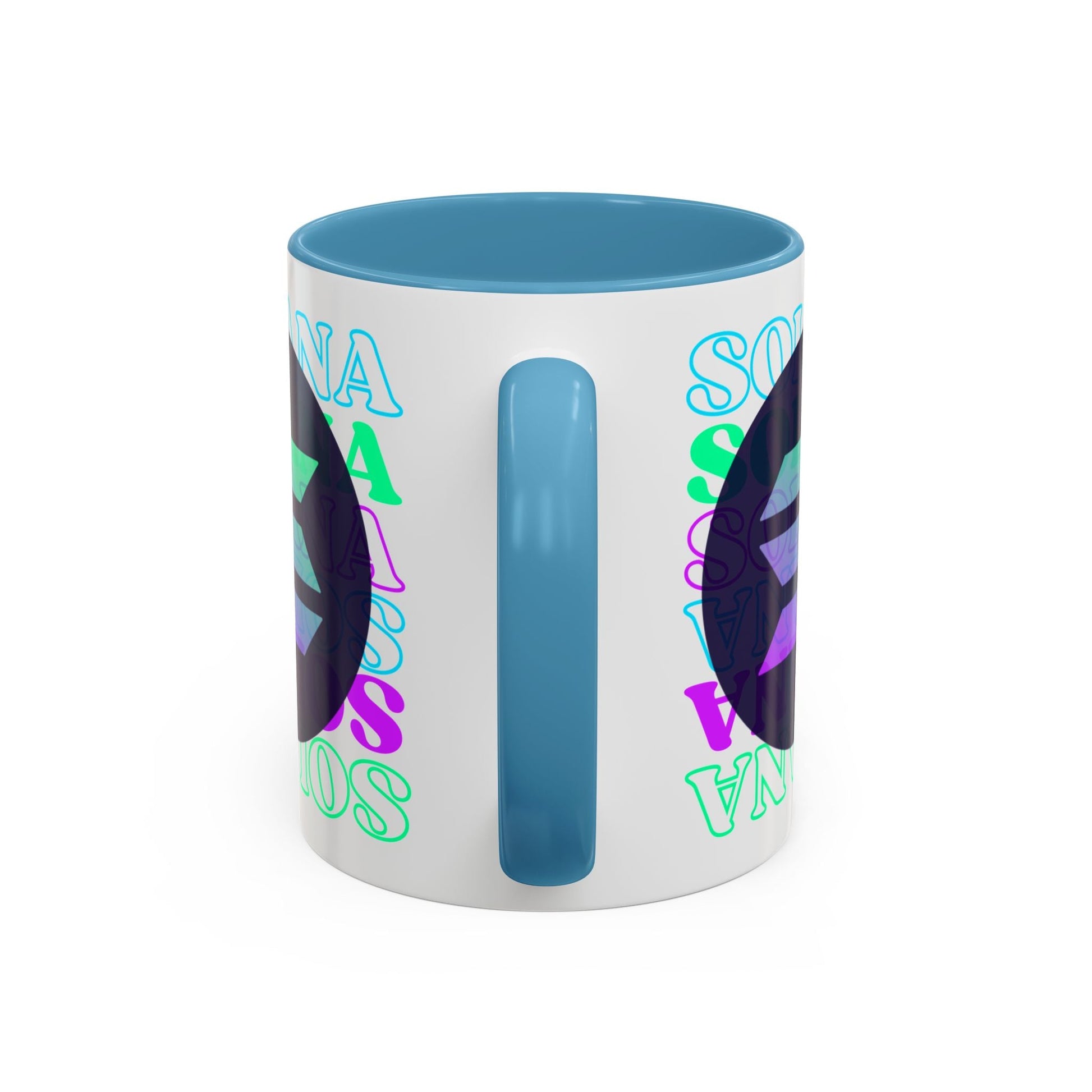Solana Solana Solana (SOL) Accent Mug by cypherpunkgear – cypherpunkgear.com | Cypherpunk Merch