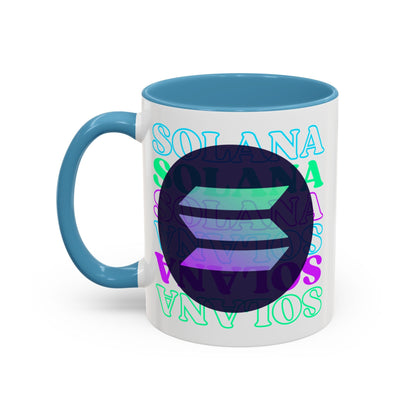 Solana Solana Solana (SOL) Accent Mug by cypherpunkgear – cypherpunkgear.com | Cypherpunk Merch
