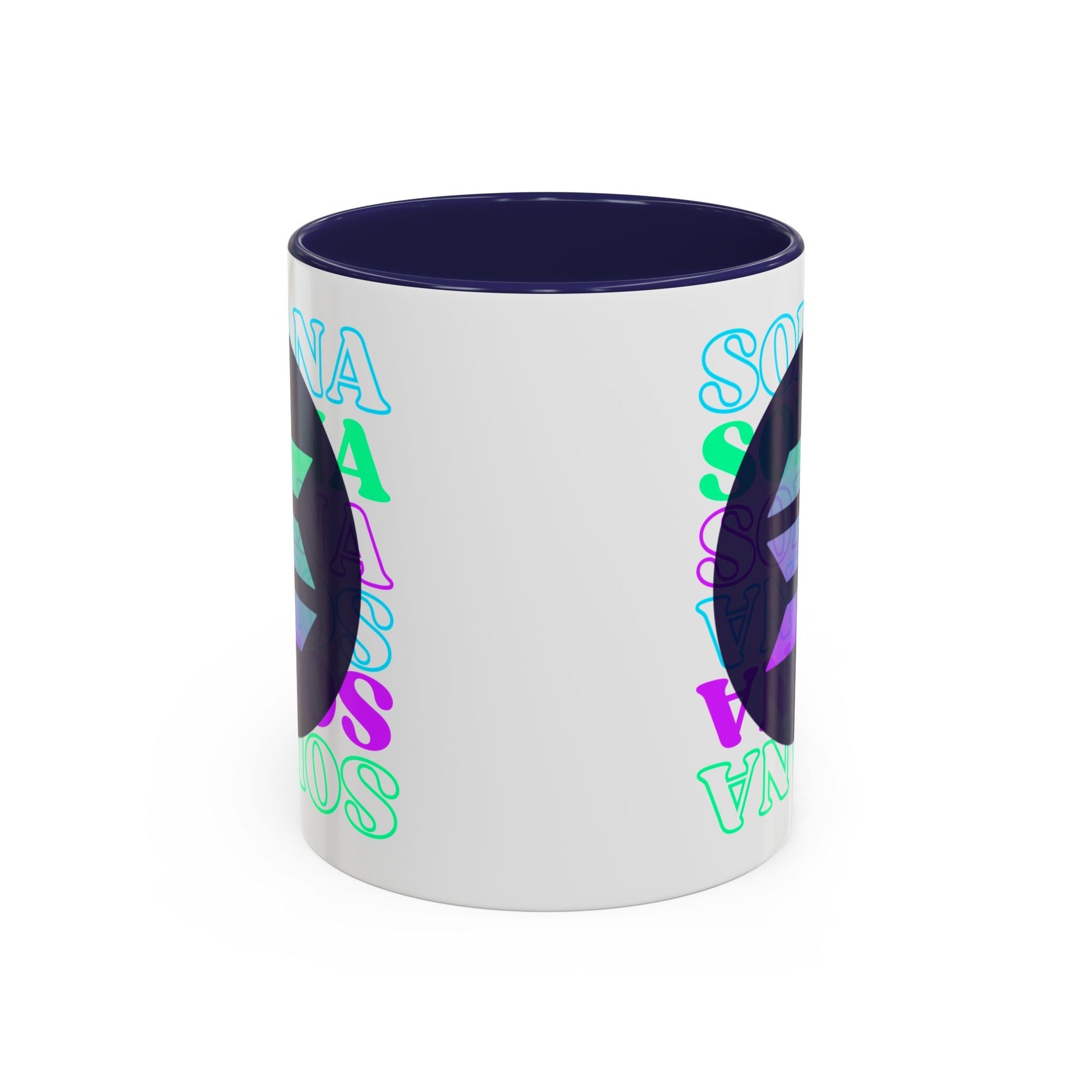 Solana Solana Solana (SOL) Accent Mug by cypherpunkgear – cypherpunkgear.com | Cypherpunk Merch