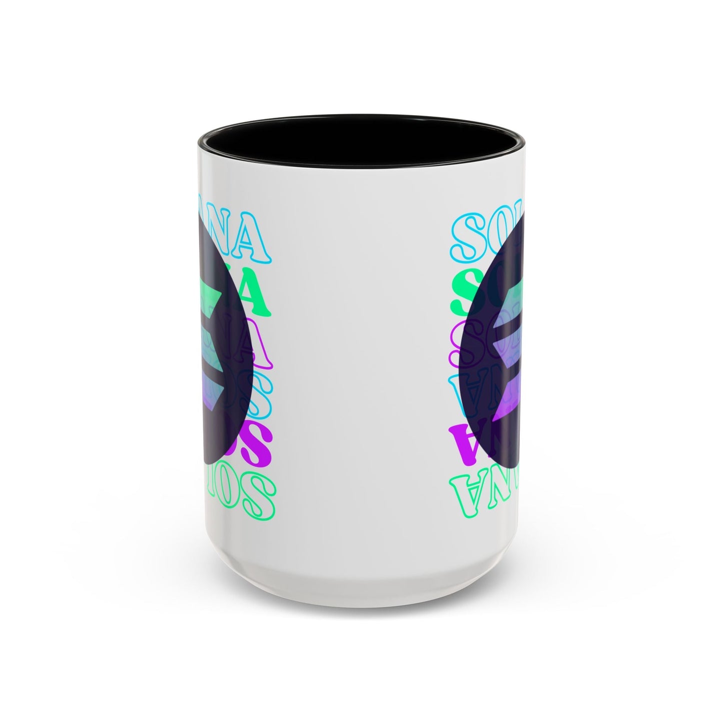Solana Solana Solana (SOL) Accent Mug by cypherpunkgear – cypherpunkgear.com | Cypherpunk Merch