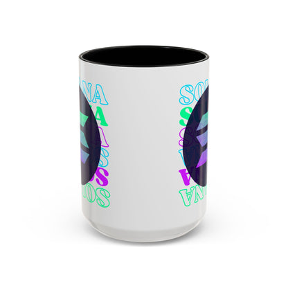 Solana Solana Solana (SOL) Accent Mug by cypherpunkgear – cypherpunkgear.com | Cypherpunk Merch