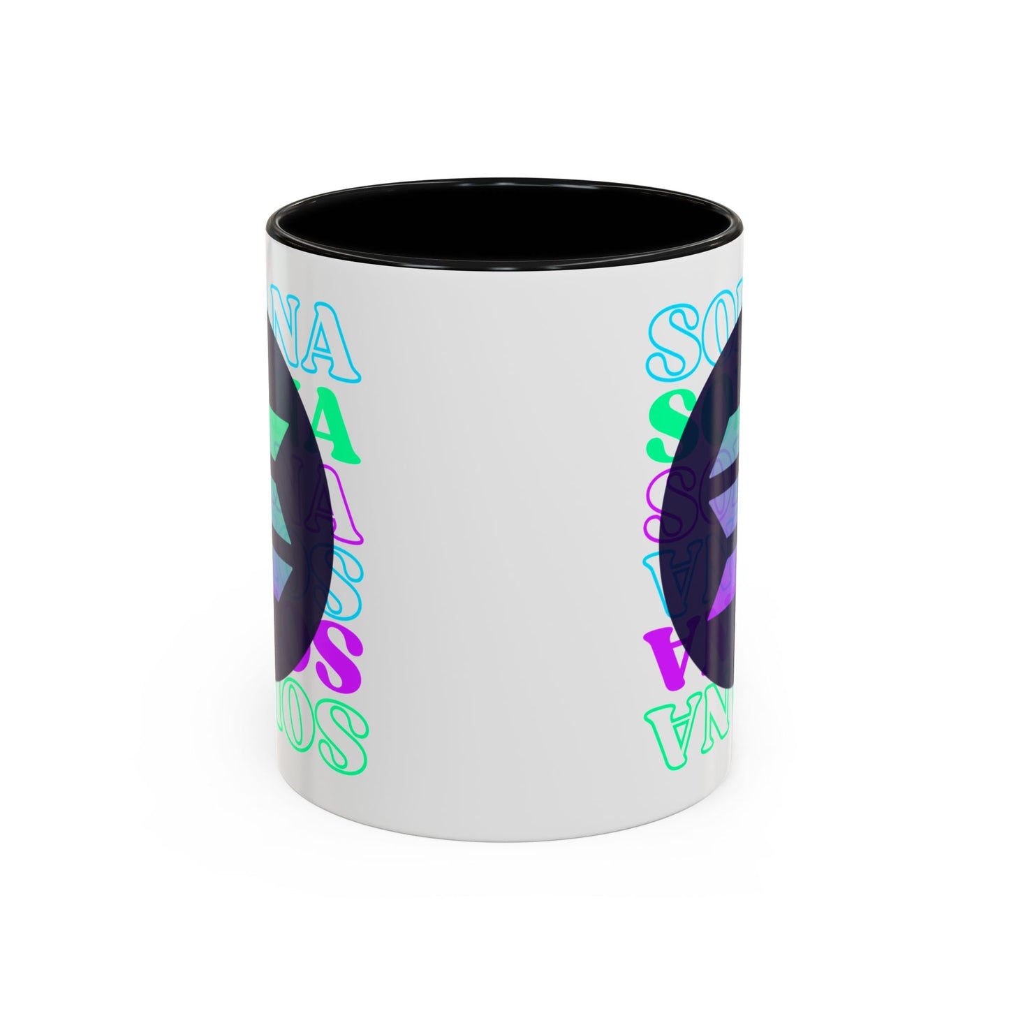 Solana Solana Solana (SOL) Accent Mug by cypherpunkgear – cypherpunkgear.com | Cypherpunk Merch