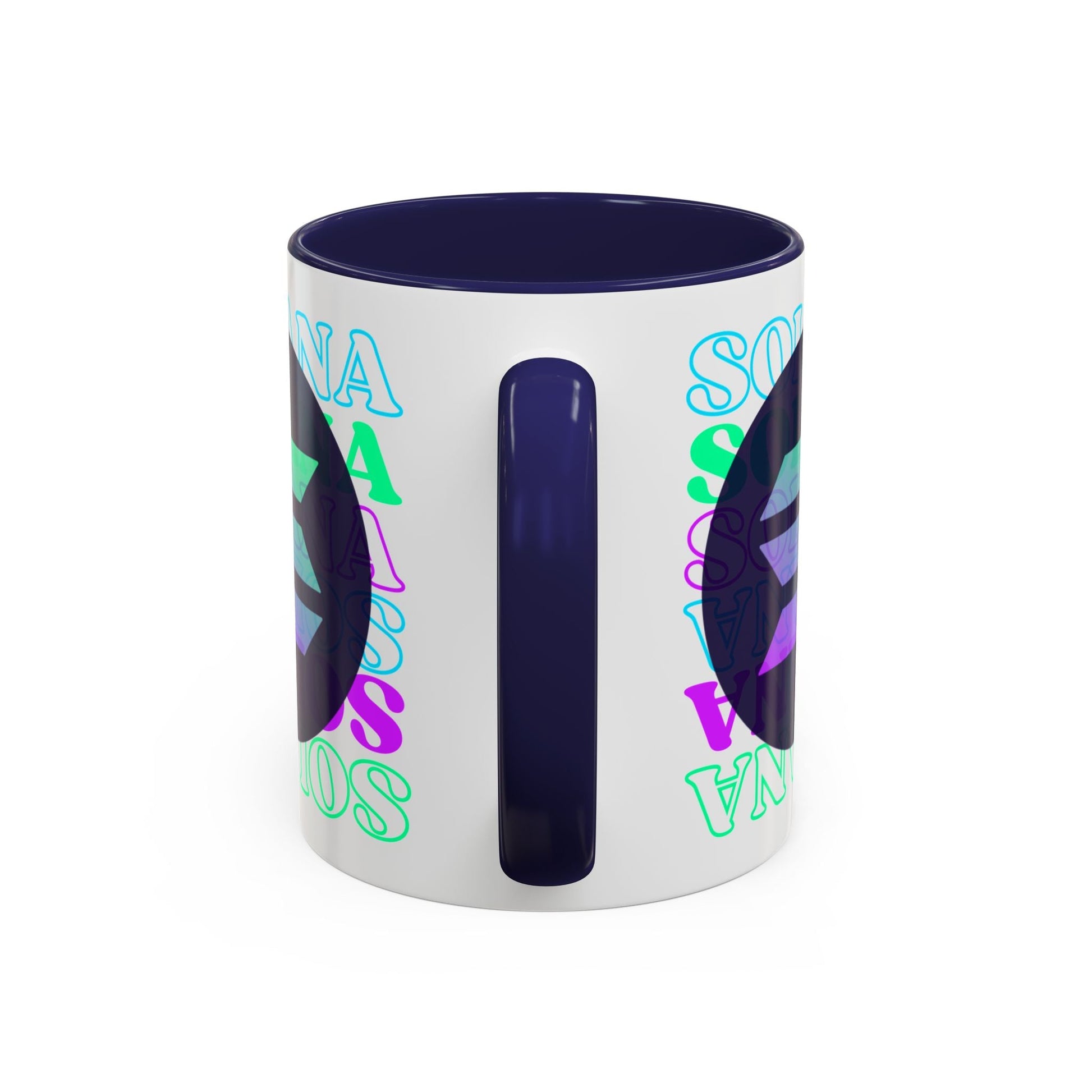 Solana Solana Solana (SOL) Accent Mug by cypherpunkgear – cypherpunkgear.com | Cypherpunk Merch