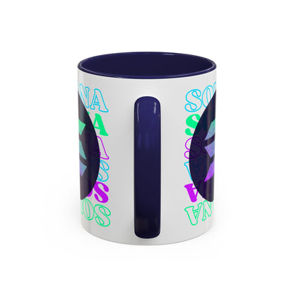 Solana Solana Solana (SOL) Accent Mug by cypherpunkgear – cypherpunkgear.com | Cypherpunk Merch