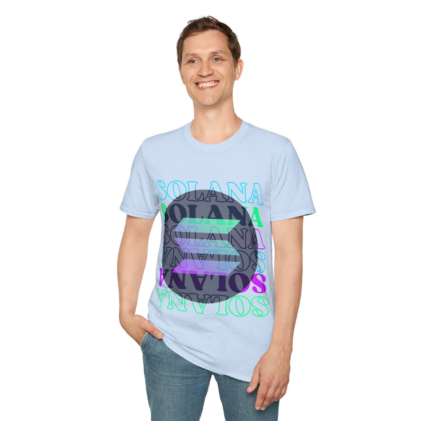 Solana Solana Solana (SOL) LTcolors Unisex T-Shirt by cypherpunkgear – cypherpunkgear.com | Cypherpunk Merch