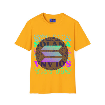 Solana Solana Solana (SOL) LTcolors Unisex T-Shirt by cypherpunkgear – cypherpunkgear.com | Cypherpunk Merch