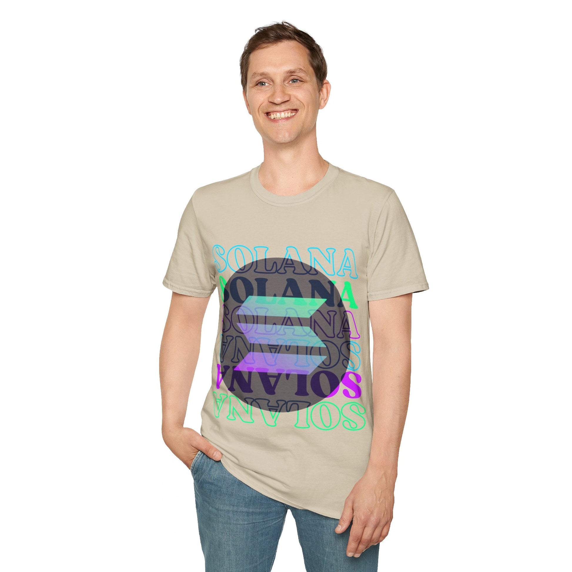 Solana Solana Solana (SOL) LTcolors Unisex T-Shirt by cypherpunkgear – cypherpunkgear.com | Cypherpunk Merch