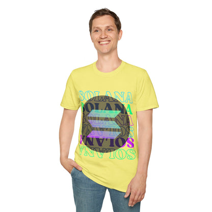 Solana Solana Solana (SOL) LTcolors Unisex T-Shirt by cypherpunkgear – cypherpunkgear.com | Cypherpunk Merch
