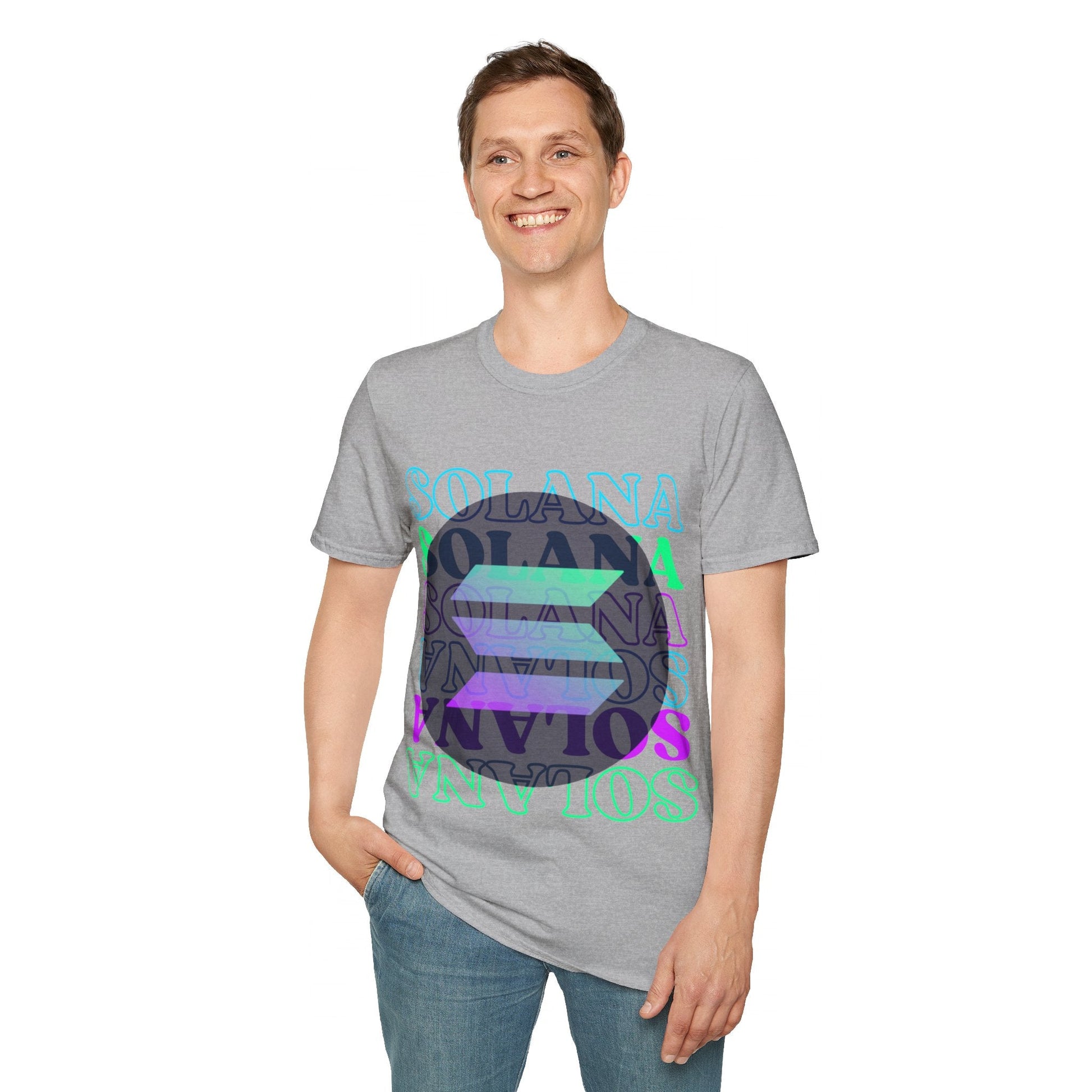 Solana Solana Solana (SOL) LTcolors Unisex T-Shirt by cypherpunkgear – cypherpunkgear.com | Cypherpunk Merch