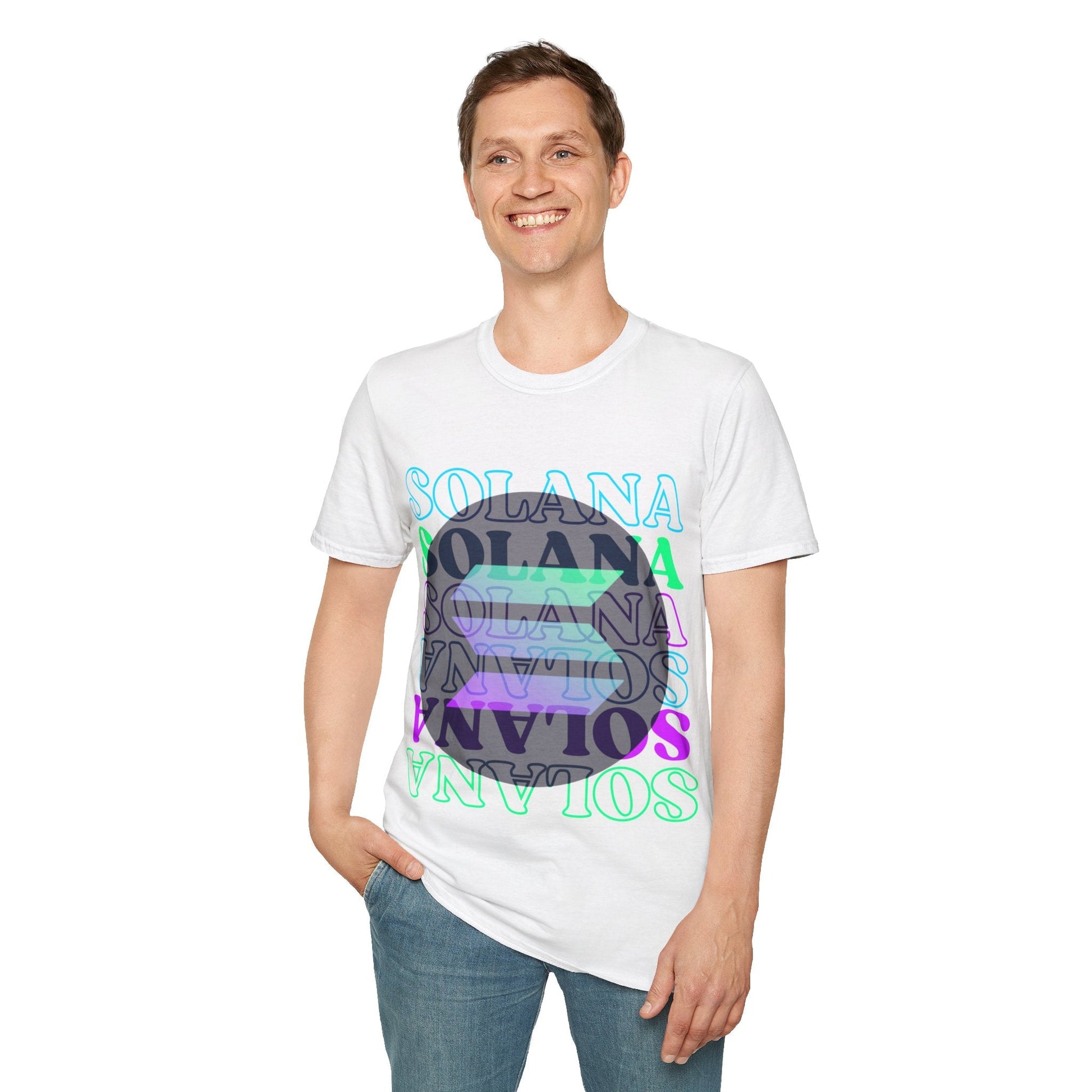 Solana Solana Solana (SOL) LTcolors Unisex T-Shirt by cypherpunkgear – cypherpunkgear.com | Cypherpunk Merch