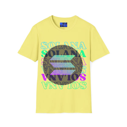 Solana Solana Solana (SOL) LTcolors Unisex T-Shirt by cypherpunkgear – cypherpunkgear.com | Cypherpunk Merch