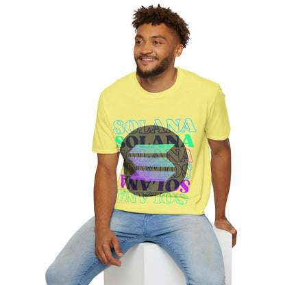 Solana Solana Solana (SOL) LTcolors Unisex T-Shirt by cypherpunkgear – cypherpunkgear.com | Cypherpunk Merch