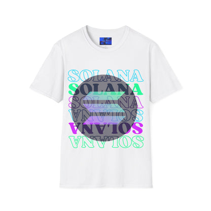 Solana Solana Solana (SOL) LTcolors Unisex T-Shirt by cypherpunkgear – cypherpunkgear.com | Cypherpunk Merch