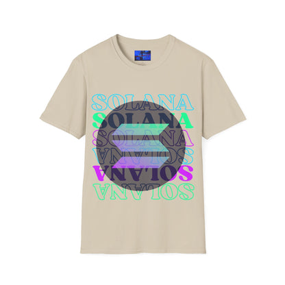 Solana Solana Solana (SOL) LTcolors Unisex T-Shirt by cypherpunkgear – cypherpunkgear.com | Cypherpunk Merch