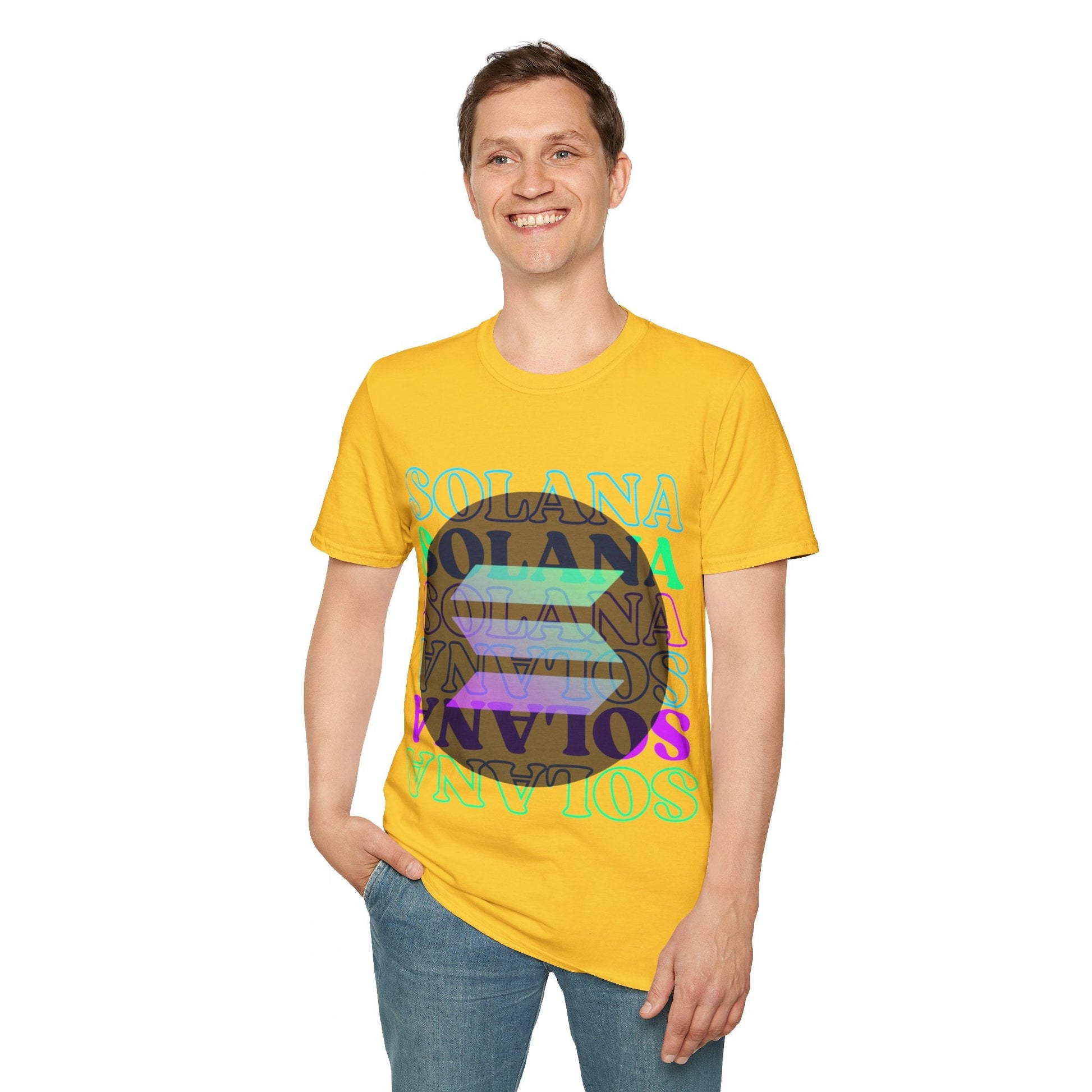 Solana Solana Solana (SOL) LTcolors Unisex T-Shirt by cypherpunkgear – cypherpunkgear.com | Cypherpunk Merch