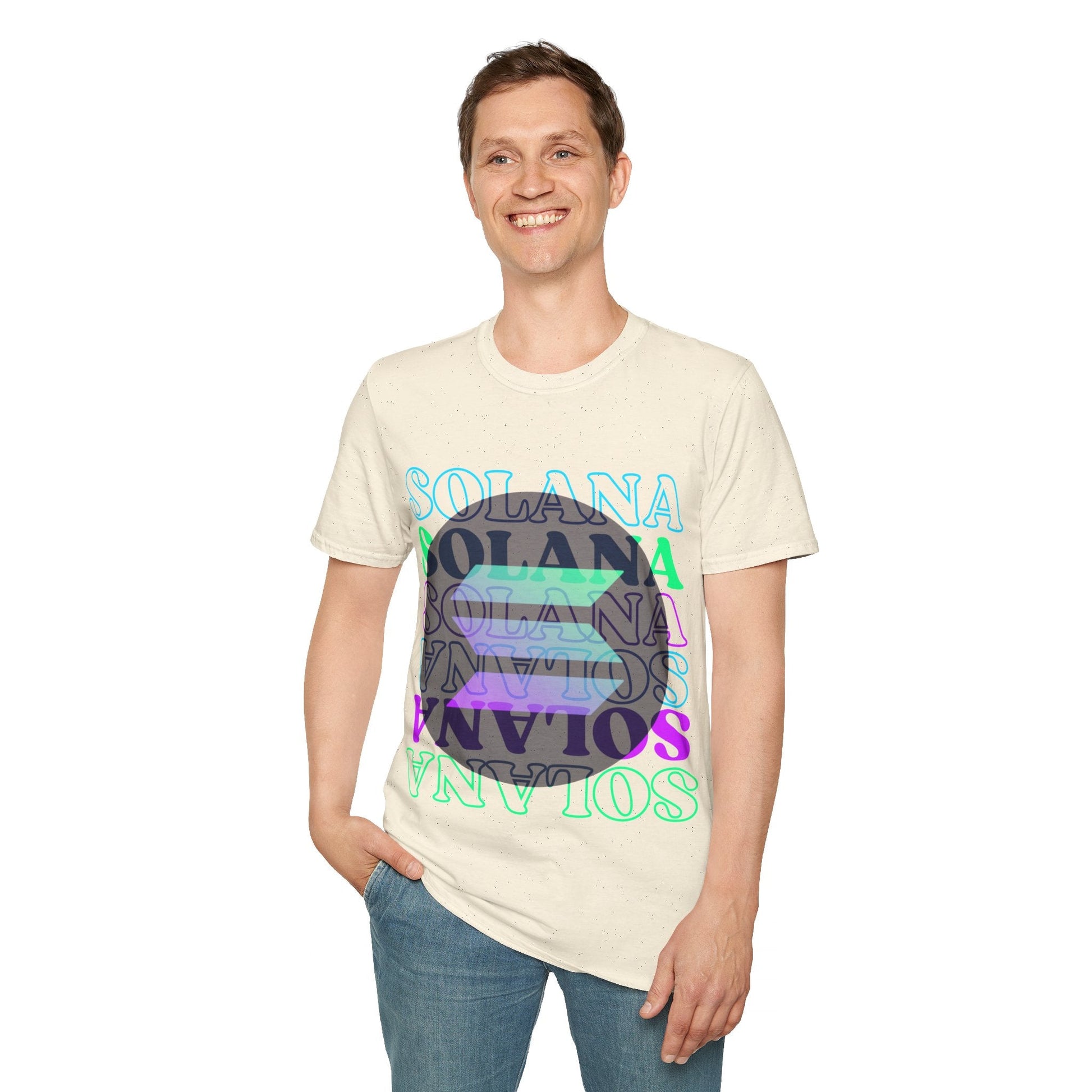 Solana Solana Solana (SOL) LTcolors Unisex T-Shirt by cypherpunkgear – cypherpunkgear.com | Cypherpunk Merch