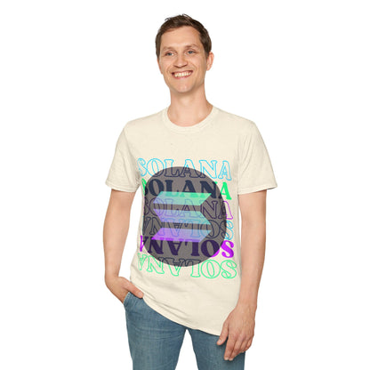 Solana Solana Solana (SOL) LTcolors Unisex T-Shirt by cypherpunkgear – cypherpunkgear.com | Cypherpunk Merch