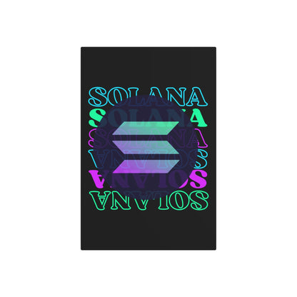 Solana Solana Solana (SOL) Metal Art Sign by cypherpunkgear – cypherpunkgear.com | Cypherpunk Merch