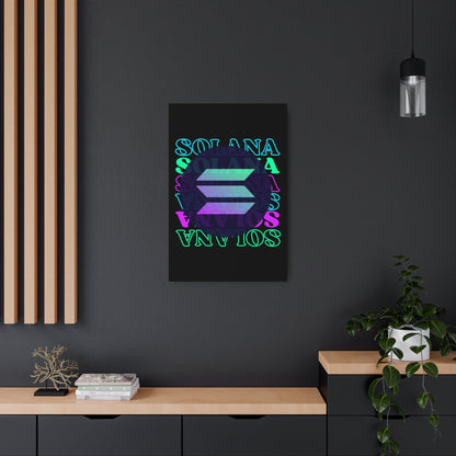 Solana Solana Solana (SOL) Metal Art Sign by cypherpunkgear – cypherpunkgear.com | Cypherpunk Merch