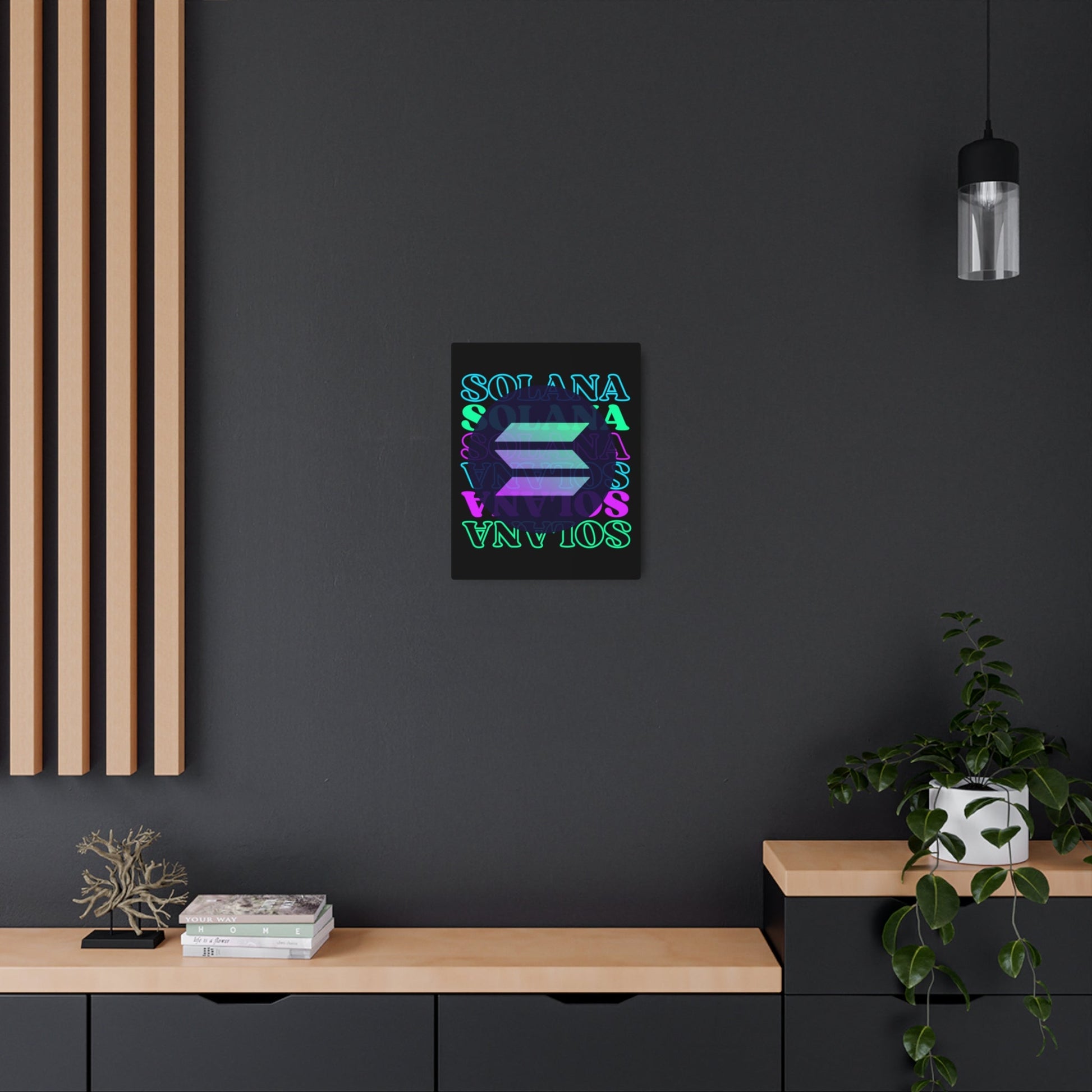 Solana Solana Solana (SOL) Metal Art Sign by cypherpunkgear – cypherpunkgear.com | Cypherpunk Merch