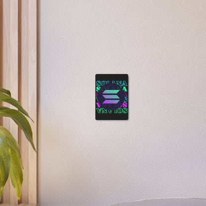 Solana Solana Solana (SOL) Metal Art Sign by cypherpunkgear – cypherpunkgear.com | Cypherpunk Merch