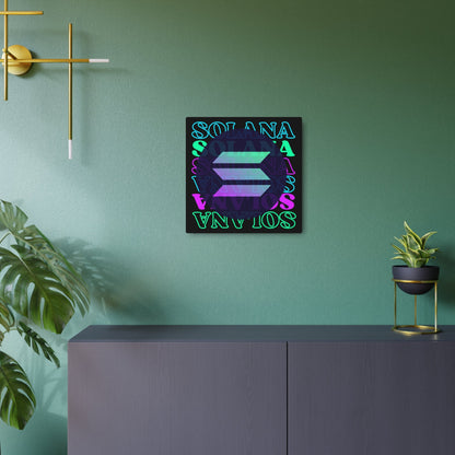Solana Solana Solana (SOL) Metal Art Sign by cypherpunkgear – cypherpunkgear.com | Cypherpunk Merch