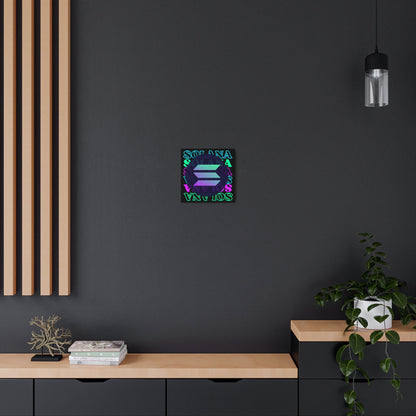 Solana Solana Solana (SOL) Metal Art Sign by cypherpunkgear – cypherpunkgear.com | Cypherpunk Merch