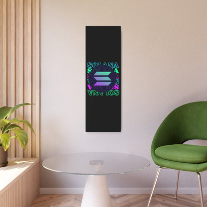 Solana Solana Solana (SOL) Metal Art Sign by cypherpunkgear – cypherpunkgear.com | Cypherpunk Merch