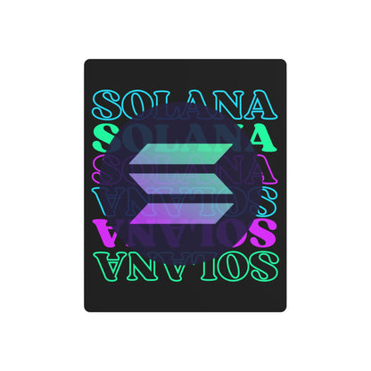 Solana Solana Solana (SOL) Metal Art Sign by cypherpunkgear – cypherpunkgear.com | Cypherpunk Merch