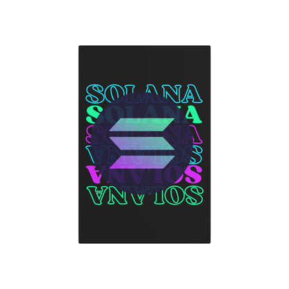 Solana Solana Solana (SOL) Metal Art Sign by cypherpunkgear – cypherpunkgear.com | Cypherpunk Merch
