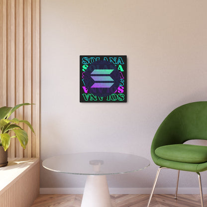 Solana Solana Solana (SOL) Metal Art Sign by cypherpunkgear – cypherpunkgear.com | Cypherpunk Merch