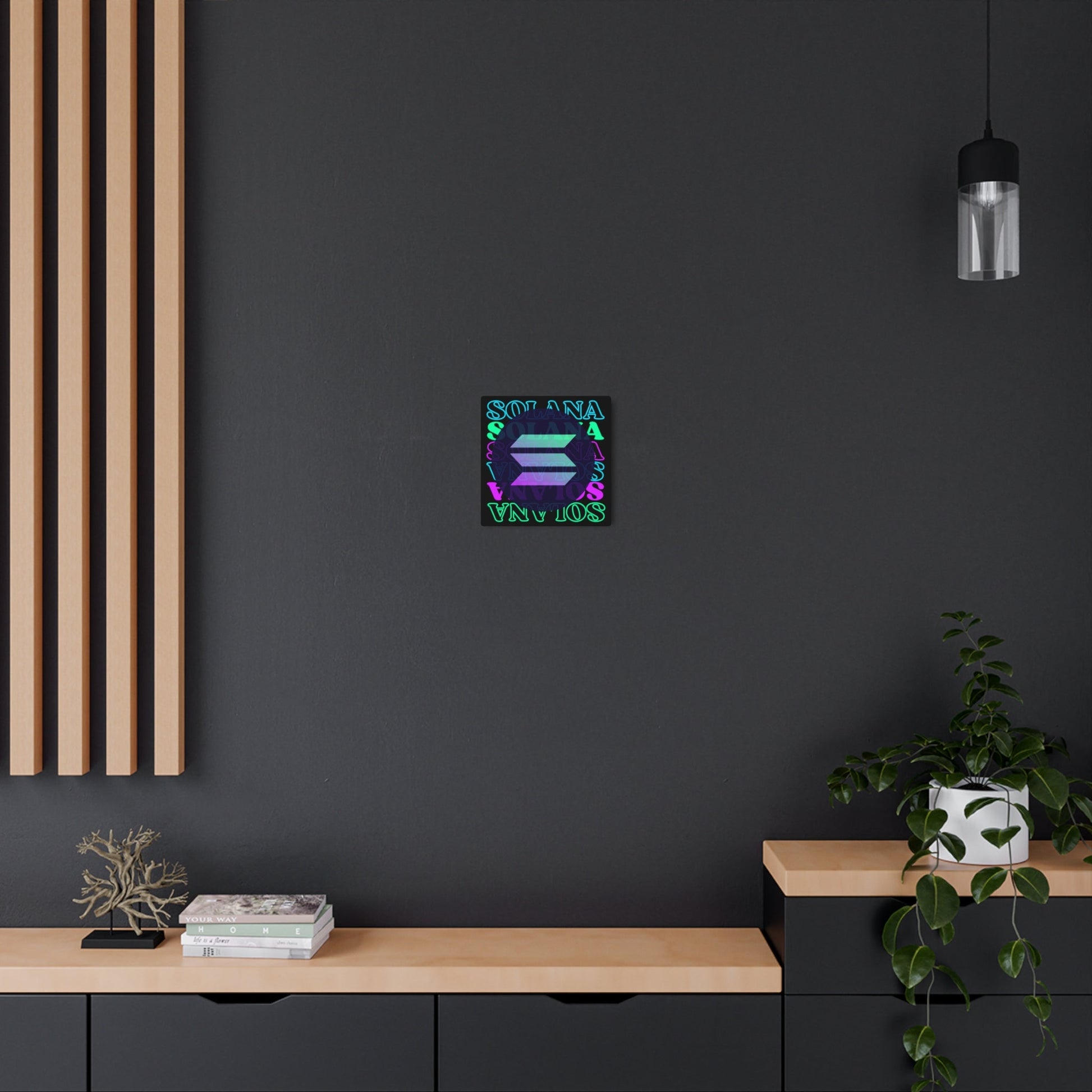 Solana Solana Solana (SOL) Metal Art Sign by cypherpunkgear – cypherpunkgear.com | Cypherpunk Merch