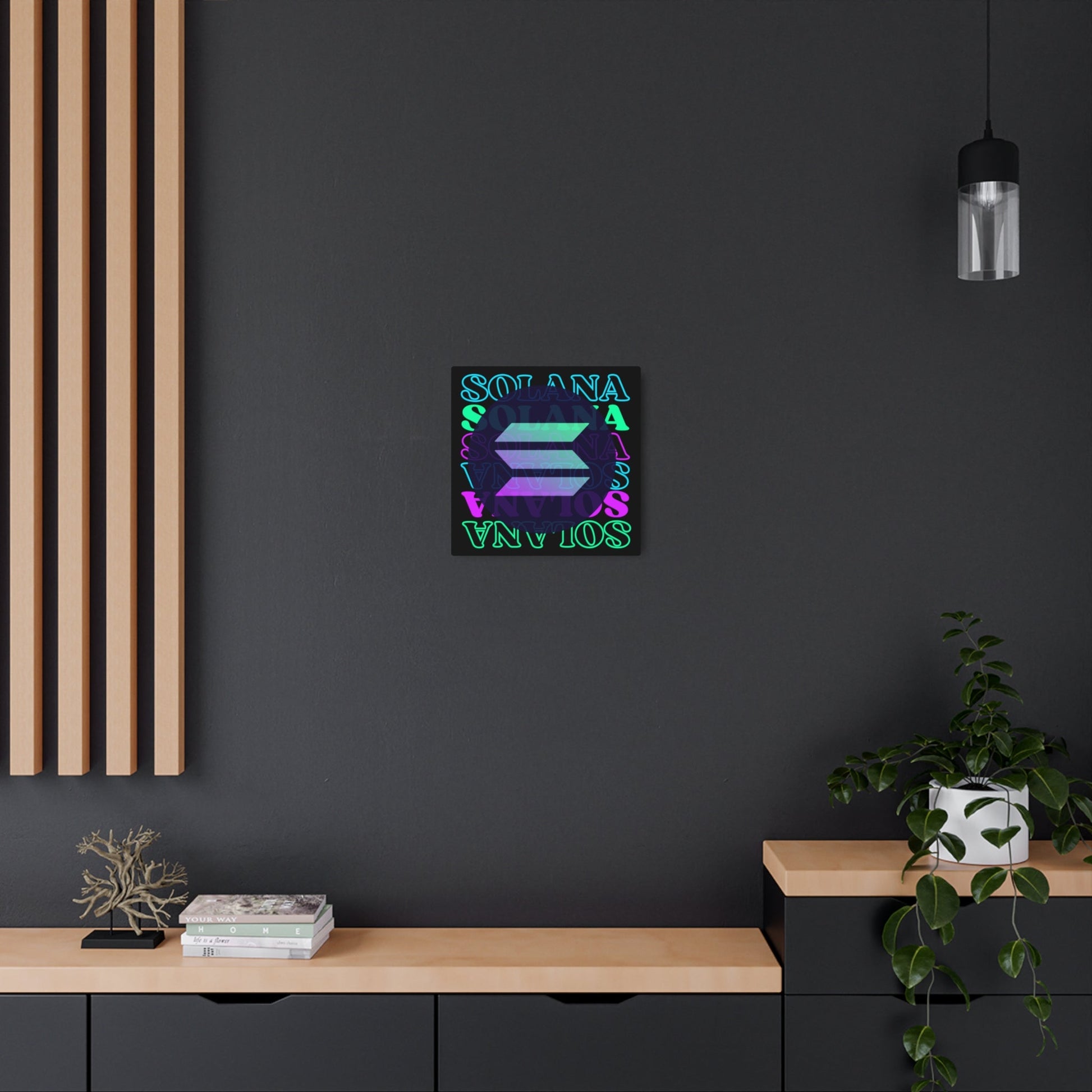 Solana Solana Solana (SOL) Metal Art Sign by cypherpunkgear – cypherpunkgear.com | Cypherpunk Merch