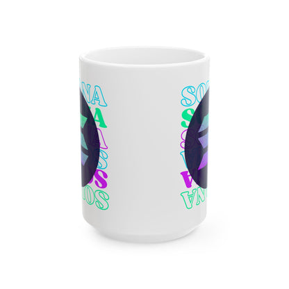 Solana Solana Solana (SOL) White Mug by cypherpunkgear – cypherpunkgear.com | Cypherpunk Merch