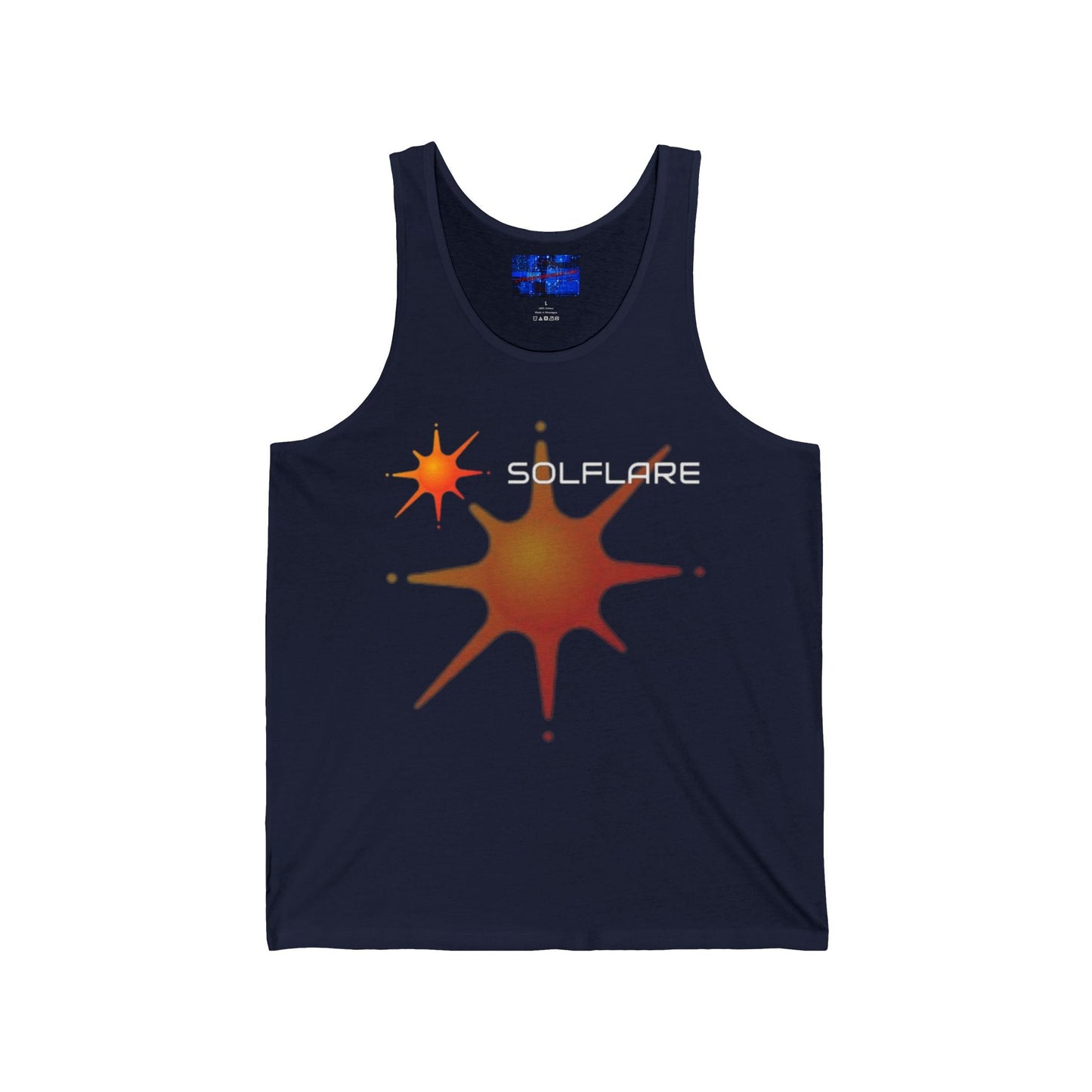 Solflare Unisex Jersey Tank Top by cypherpunkgear – cypherpunkgear.com | Cypherpunk Merch