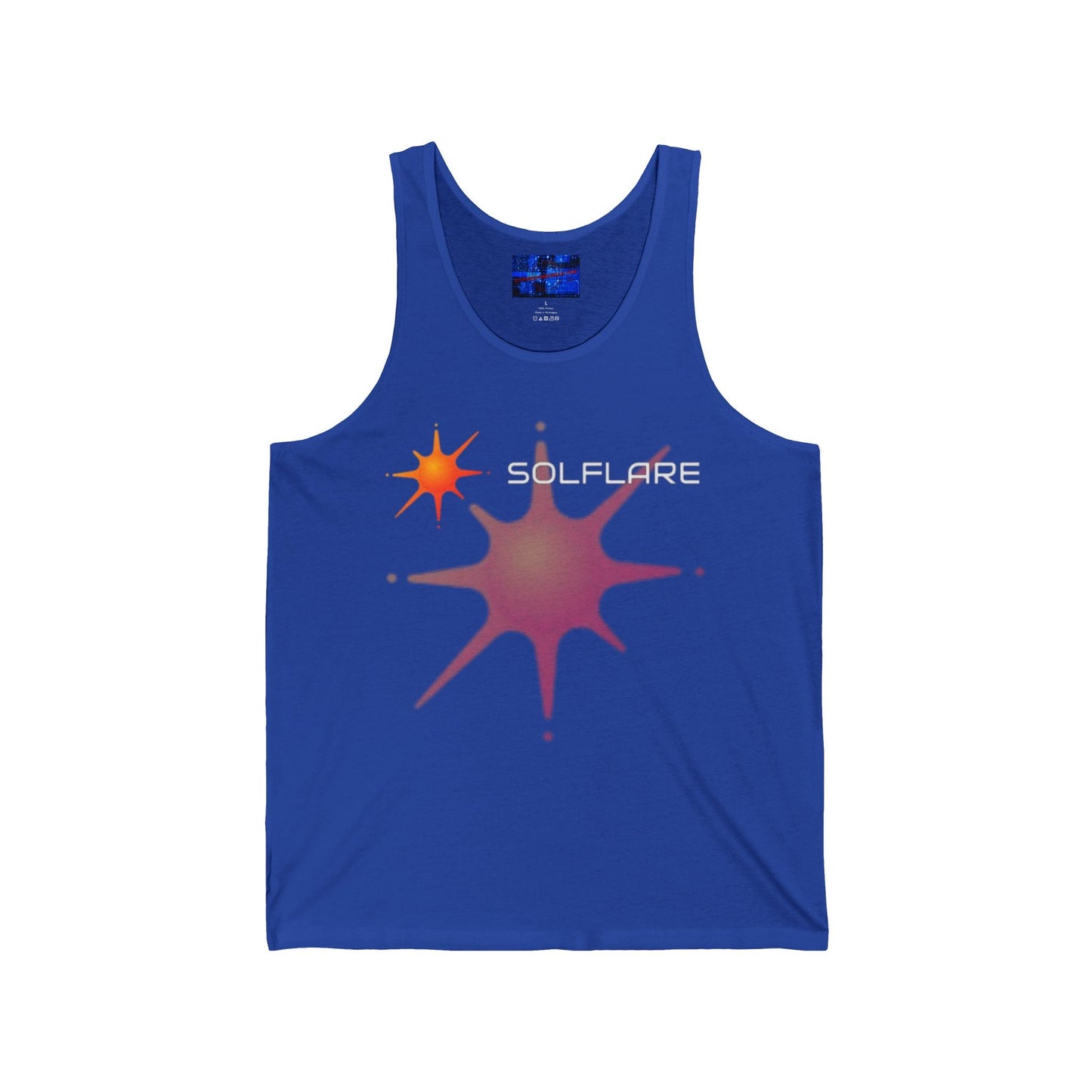 Solflare Unisex Jersey Tank Top by cypherpunkgear – cypherpunkgear.com | Cypherpunk Merch