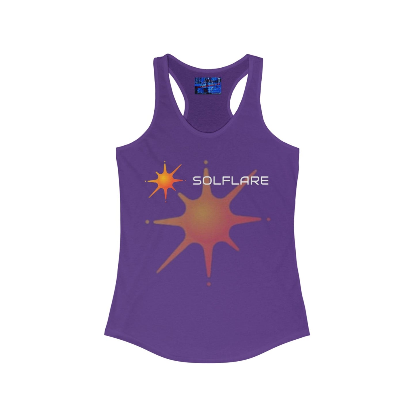 Solflare Women's Racerback Tank Top by cypherpunkgear – cypherpunkgear.com | Cypherpunk Merch
