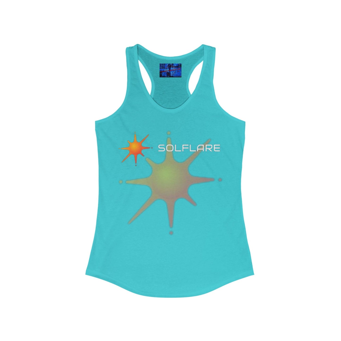 Solflare Women's Racerback Tank Top by cypherpunkgear – cypherpunkgear.com | Cypherpunk Merch