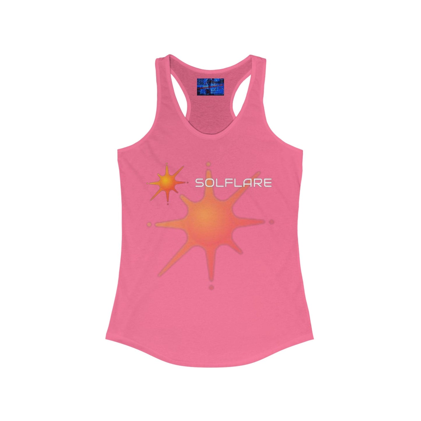 Solflare Women's Racerback Tank Top by cypherpunkgear – cypherpunkgear.com | Cypherpunk Merch